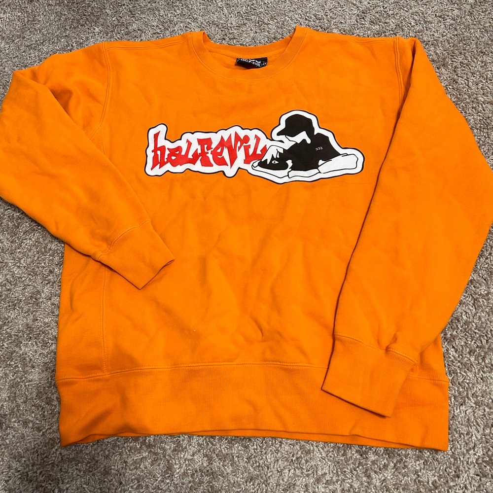 Half Evil Evil DJ Crewneck